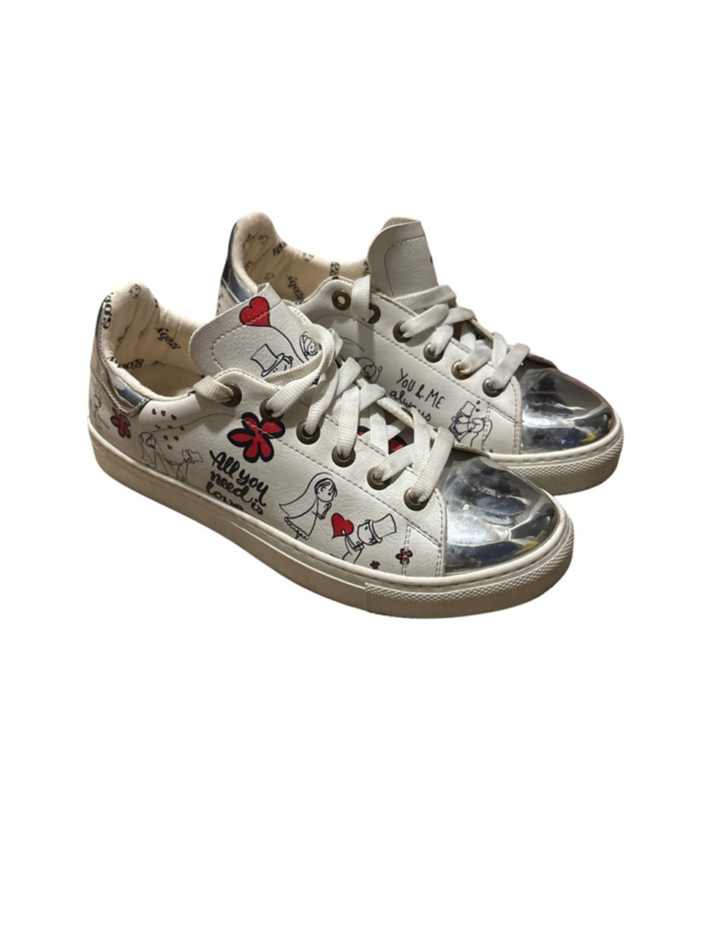 GOBY Bride Groom Slip on Sneakers Shoes GOB205 - size 37
